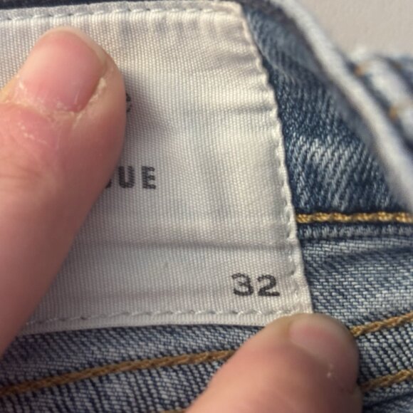 Rag and Bone Women's slim straight leg distressed jeans size 32 medium wash - Picture 11 of 16